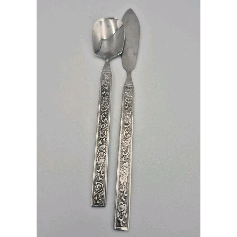 Vintage National Stainless Costellano Design 22 Piece setting Taiwan Jam Knife